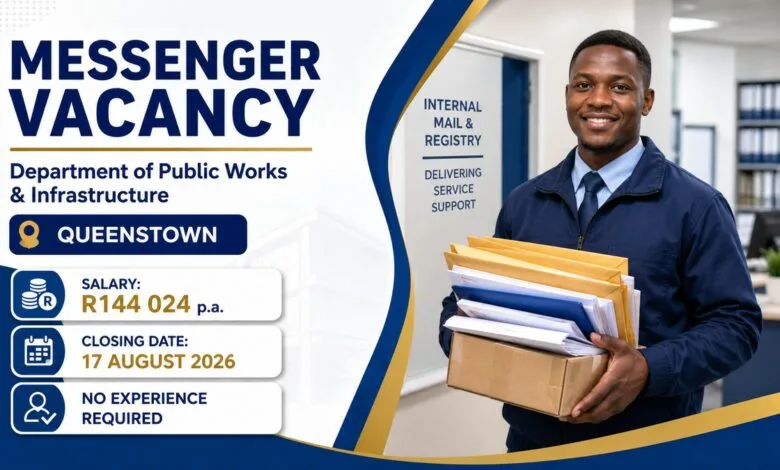 Department of Public Works & Infrastructure Messenger Vacancy – No Experience Required