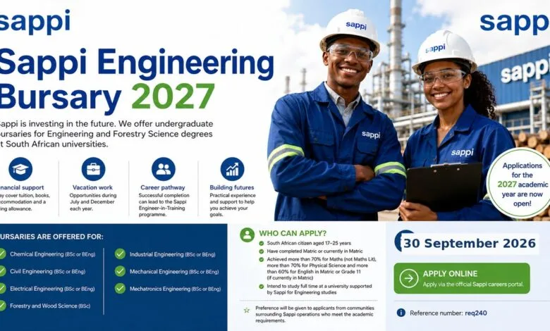Sappi Engineering Bursary 2027: Applications Open for Engineering and Forestry Students
