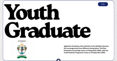Collins Chabane Youth Graduate Programme and Plant Production Learnership 2026: 380 Opportunities Available