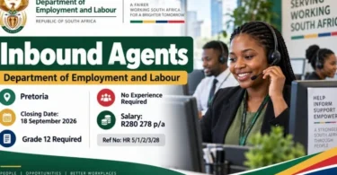 Department of Employment and Labour Inbound Agents Vacancy: Grade 12, No Experience Required