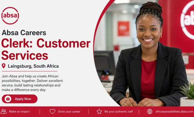 ABSA Customer Services Clerk Vacancy in Laingsburg: Apply Online