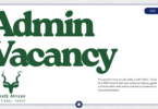 SANParks Skilled Environmental Monitor Admin Vacancy: Grade 12 Required