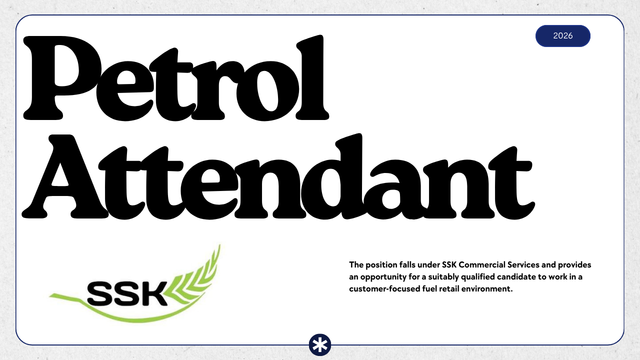 SSK Petrol Attendant Vacancy in Hermitage: Grade 12 Required